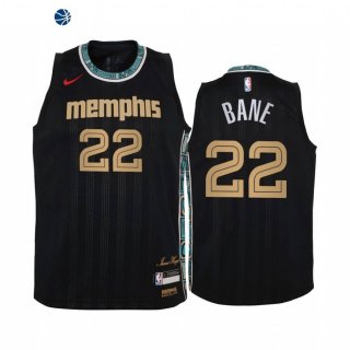 Camiseta NBA Ninos Memphis Grizzlies Desmond Bane Negro Ciudad 2020-21