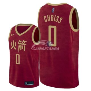 Camisetas NBA de Marquese Chriss Houston Rockets Nike Rojo Ciudad 18/19