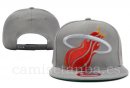 Snapbacks Caps NBA De Miami Heat Gris Rojo-2