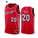 Camisetas NBA Nike Chicago Bulls NO.20 Jordan Bell 75th Season Diamante Rojo Ciudad 2021-22