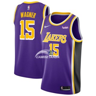 Camisetas NBA de Moritz Wagner Los Angeles Lakers Púrpura 18/19