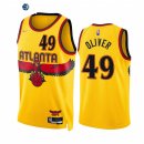 Camisetas NBA Nike Atlanta Hawks NO.49 Cameron Oliver 75th Diamond Oro Ciudad 2021-22