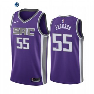 Camisetas NBA Nike Sacramento Kings NO.55 Josh Jackson Purpura Icon 2021-22