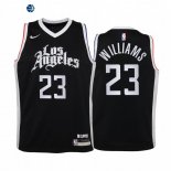 Camiseta NBA Ninos Los Angeles Clippers Lou Williams Negro Ciudad 2020-21