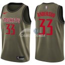 Camisetas NBA Salute To Servicio Houston Rockets Ryan Anderson Nike Ejercito Verde 2018