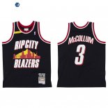 Camisetas NBA Portland Trail Blazers C.J. McCollumX BR Remix Negro Hardwood Classics