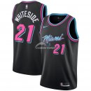 Camisetas NBA de Hassan Whiteside Miami Heats Nike Negro Ciudad 18/19