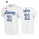T-Shirt NBA Los Angeles Lakers J.R. Smith Blanco Ciudad 2020-21