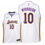 Camisetas de NBA Ninos Los Angeles Lakers Sviatoslav Mykhailiuk Blanco Association 2018