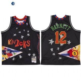 Camisetas NBA New York Knicks Dick Barnett X BR Remix Negro Hardwood Classics