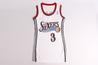 Camisetas NBA Mujer Allen Iverson Philadelphia 76ers Blanco