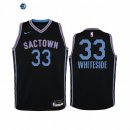 Camiseta NBA Ninos Sacramento Kings Hassan Whiteside Negro Ciudad 2020-21
