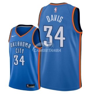Camisetas NBA de Tyler Davis Oklahoma City Thunder Azul Icon 2018