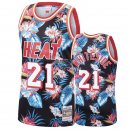 Camisetas NBA de Hassan Whiteside Miami Heat Rojo floral