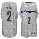 Camisetas NBA Luces Ciudad Wall Washington Wizards Gris