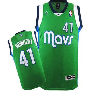 Camisetas NBA de Dirk Nowitzki Dallas Mavericks Verde
