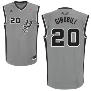 Camisetas NBA de Manu Ginobili San Antonio Spurs Gris