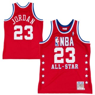 Camisetas NBA de Michael Jordan All Star 1989 Rojo