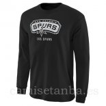 Camisetas NBA Manga Larga San Antonio Spurs Negro