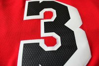 Camisetas NBA de Retro Dwyane Wade Bosh Miami Heats Rojo