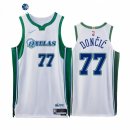Camisetas NBA de Dallas Mavericks Luka Doncic 75th Blanco Ciudad 2021-22