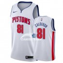 Camisetas NBA de Jose Calderon Detroit Pistons 17/18 Blanco Association