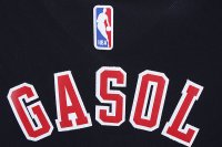 Camisetas NBA de Manga Corta Pau Gaso Chicago Bulls Negro