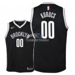Camiseta NBA Ninos Brooklyn Nets Rodions Kurucs Negro Icon 2018