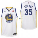 Camiseta NBA Ninos Golden State Warriors Kevin Durant Blanco 17/18