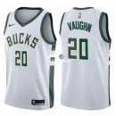 Camisetas NBA de Rashad Vaughn Milwaukee Bucks Blanco Association 17/18