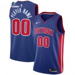 Camisetas NBA Detroit Pistons Personalizada Azul Icon 2020-21