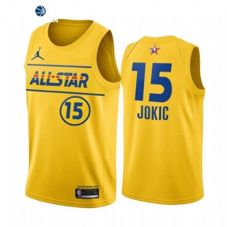 Camisetas NBA de Nikola Jokic All Star 2021 Oro