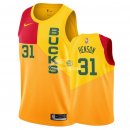 Camisetas NBA de John Henson Milwaukee Bucks Nike Amarillo Ciudad 18/19