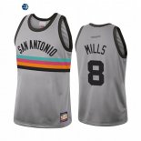Camisetas NBA San Antonio Spurs Patty Mills Gris Hardwood Classics