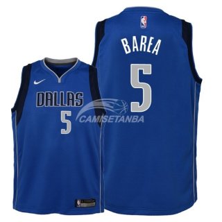 Camiseta NBA Ninos Dallas Mavericks J.J. Barea Azul Icon 2018