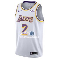 Camisetas NBA de Lonzo Ball Los Angeles Lakers Blanco 18/19