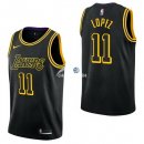 Camisetas NBA de Brook Lopez Los Angeles Lakers Nike Negro Ciudad 17/18