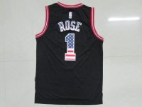 Camisetas NBA USA Bandera Edicion Especial Rose Negro