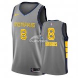 Camisetas NBA de MarShon Brooks Memphis Grizzlies Nike Gris Ciudad 18/19