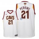 Camisetas de NBA Ninos Kendrick Perkins Cleveland Cavaliers 2018 Finales Blanco Association Parche