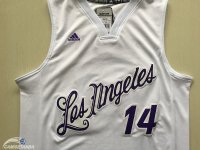 Camisetas NBA Los Angeles Lakers 2016 Navidad Brandon Ingram Blanco