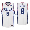 Camisetas NBA de Jahlil Okafor Philadelphia 76ers Blanco 17/18