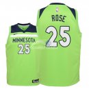 Camisetas de NBA Ninos Minnesota Timberwolves Derrick Rose Verde Statement 2018