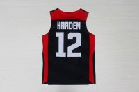 Camisetas NBA de James Harden USA 2012 Negro