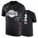 Camisetas NBA de Manga Corta Lonzo Ball All Star 2019 Negro