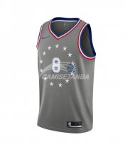 Camisetas de NBA Ninos Philadelphia Sixers Zhaire Smith Nike Gris Ciudad 18/19