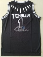 Camisetas NBA Black Panther Pelicula Baloncesto #1 Negro
