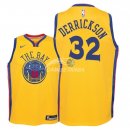 Camisetas de NBA Ninos Golden State Warriors Marcus Derrickson Nike Amarillo Ciudad 2018