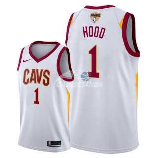 Camisetas NBA Cleveland Cavaliers Rodney Hood 2018 Finales Blanco Association Parche