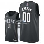 Camisetas NBA de Rodions Kurucs Brooklyn Nets Negro Statement 2018